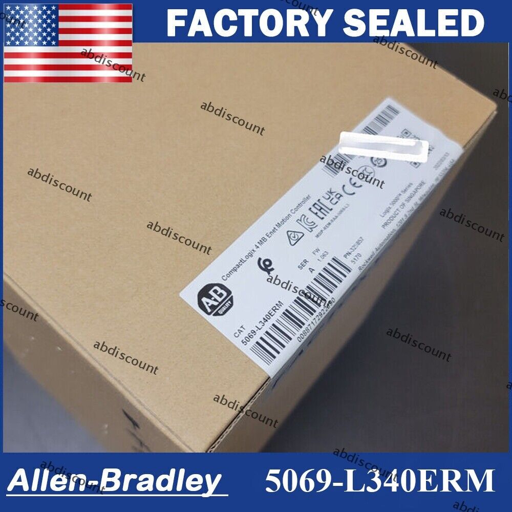 Allen Bradley NEW 5069-L340ERM CompactLogix 5380 4 MB Enet Controller AB US - ALLEN BRADLEY