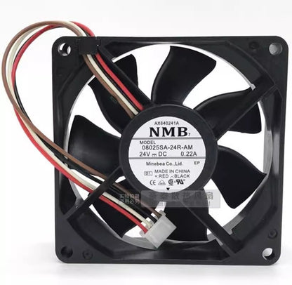 NMB 08025SA-24R-AM 8025 DC24V 0.22A 4-Pin Inverter Cooling Fan