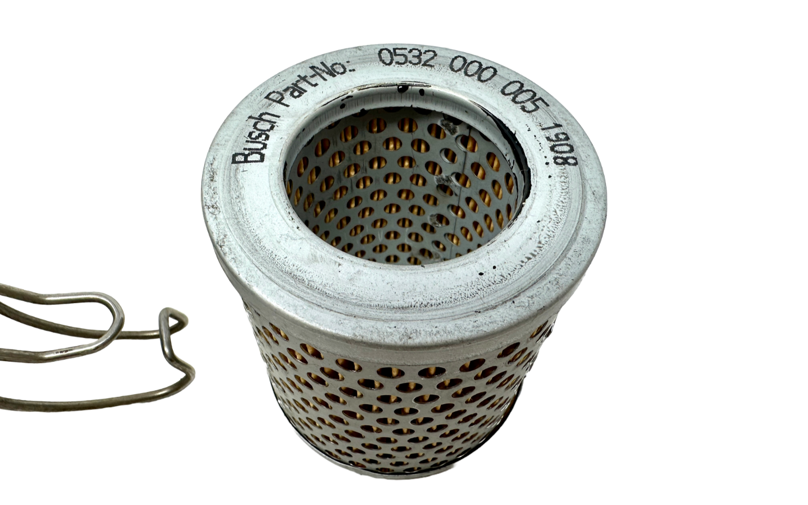 used busch 0532000005 vacuum pump inlet filter with housing