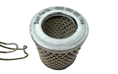 used Busch 0532000005 Vacuum Pump Inlet Filter with Housing - BUSCH