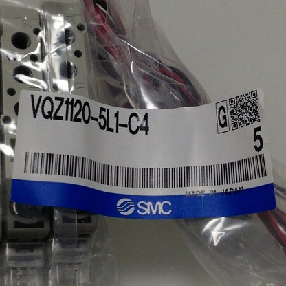 New SMC VQZ1120-5L1-C4 5-PC Solenoid Valve Set for Industrial Applications - SMC