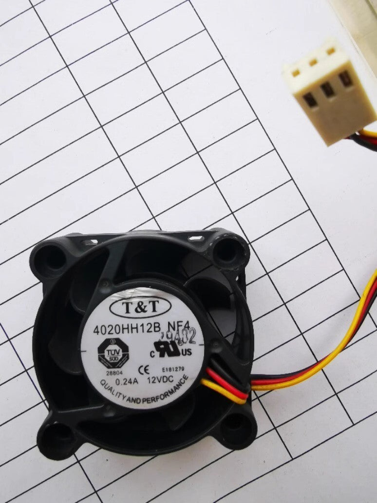 1PCS 4020H1H128 NF4 4020 DC12V 0.15A 4CM 3-Wire Silent Cooling Fan