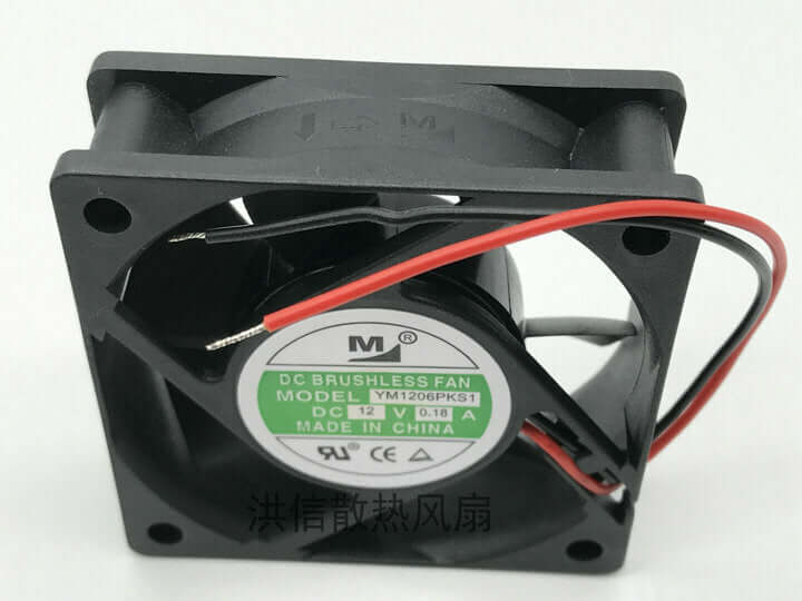 new 1pcs M YM1206PKS1 DC12V 0.18A 6020 6CM 60*20MM cooling fan