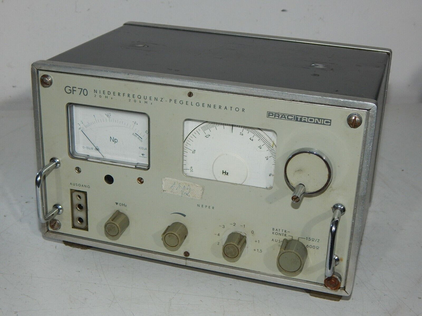 PRÄCITRONIC Measuring Device GF 70 Low-Frequency Level Generator 20Hz-20kHz - PRÄCITRONIC