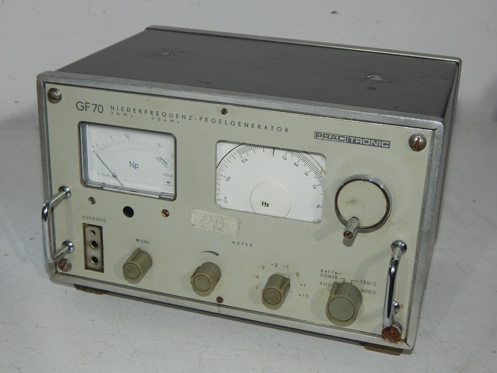 used Measuring device PRÄCITRONIC GF 70 low-frequency level generator 20 Hz - 20 kHz