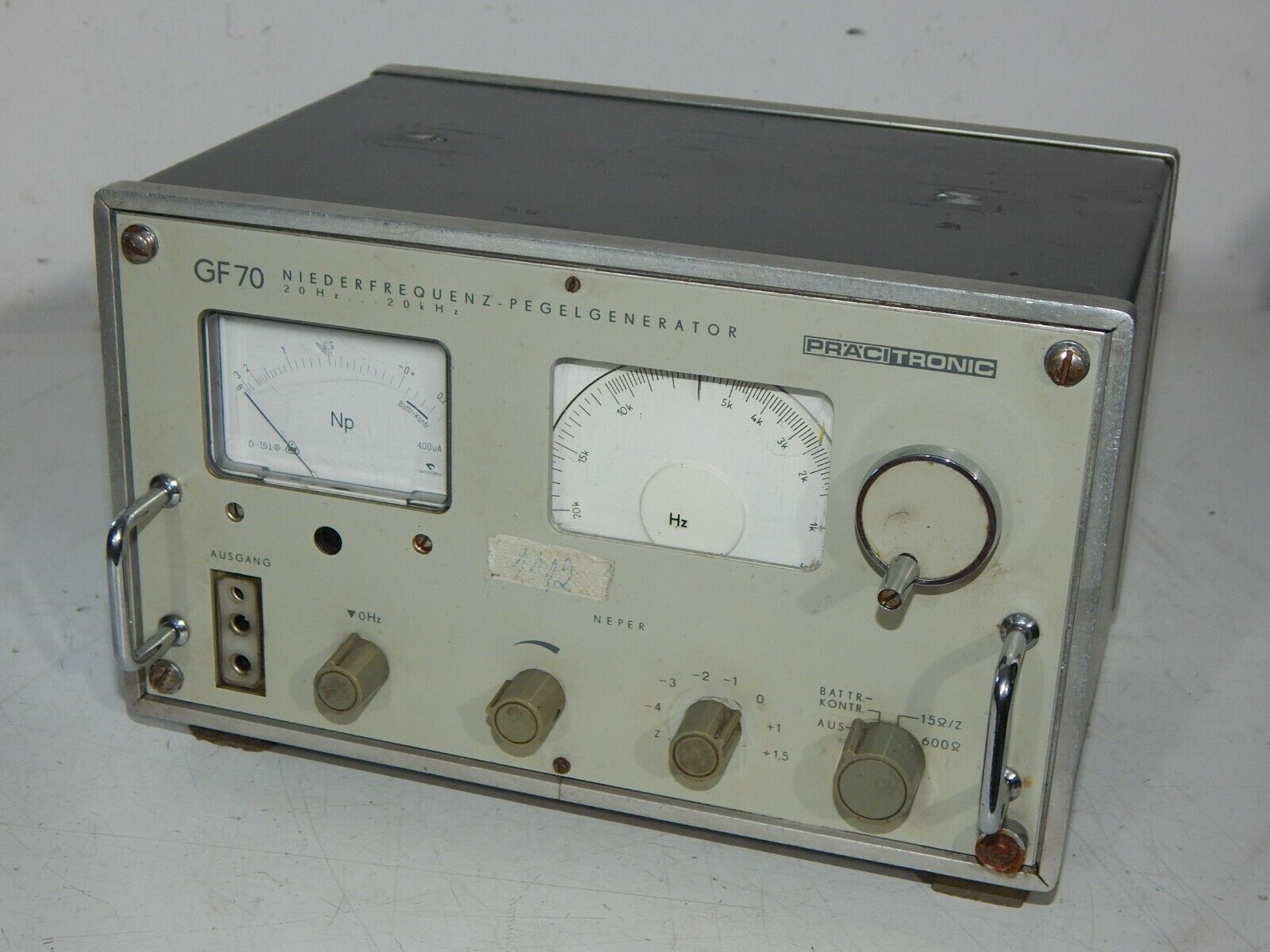 PRÄCITRONIC Measuring Device GF 70 Low-Frequency Level Generator 20Hz-20kHz - PRÄCITRONIC
