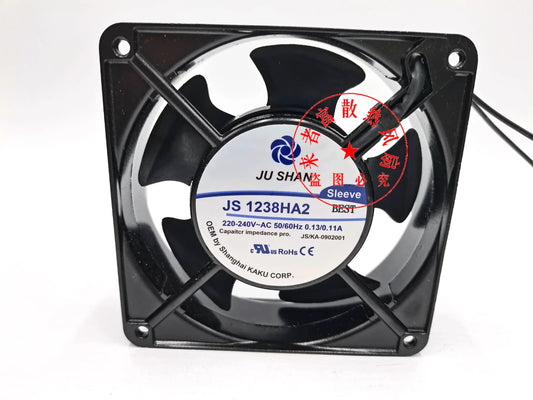 JUSHAN JS1238HA2 AC220V-240V 0.13/0.11A 120*120*38MM Axial Cooling Fan