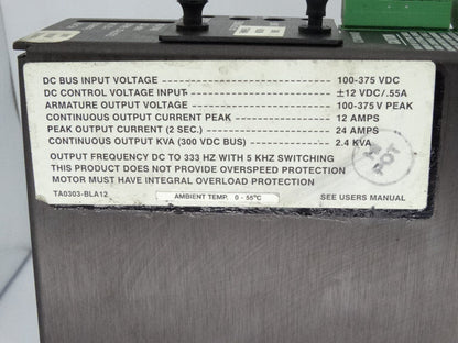 24V BLA2412-300TP-300 SERVO DRIVE Motion Control System | CLEVELAND MOTION CONTROL - CLEVELAND MOTION CONTROL
