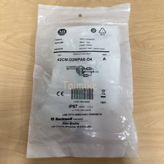 ! Allen Bradley 42CM-D2MPAE-D4 100mm Diffuse Photoelectric Sensor