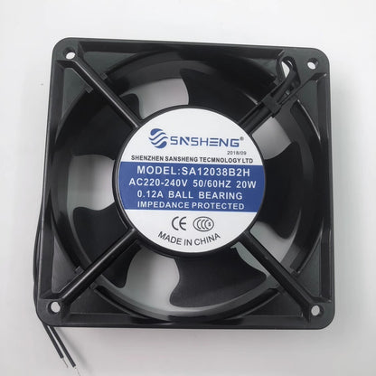 SNSHENG SA12038B2H AC220V-240V 20W 0.12A 12038 Aluminum Frame Cooling Fan
