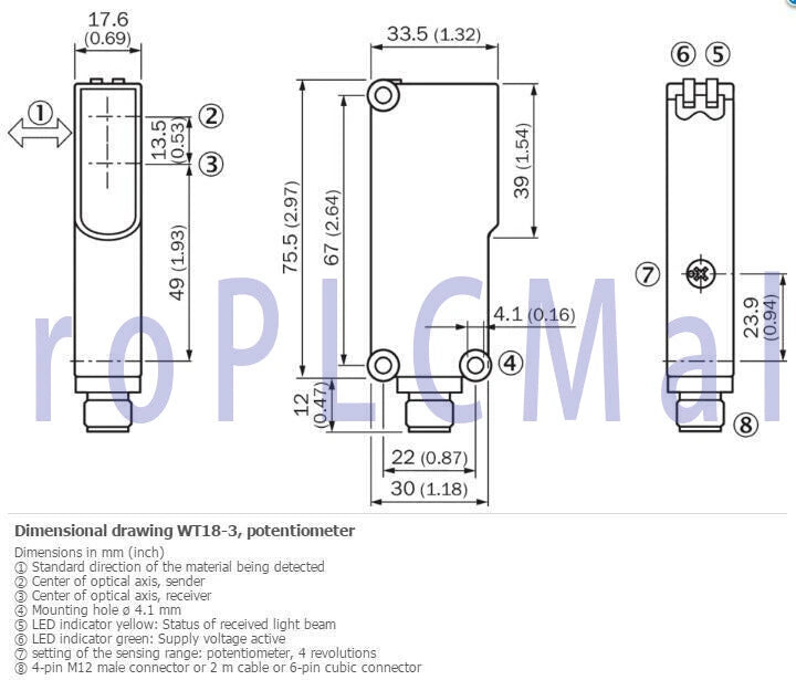 SICK WT18-3N110 Small Photoelectric Sensors NPN 1PCS