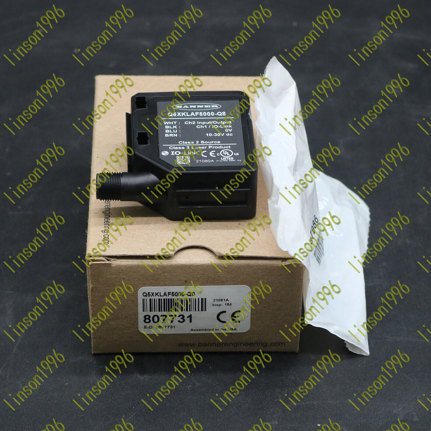 New 1PC BANNER Q5XKLAF5000-Q8 Laser Sensor - BANNER