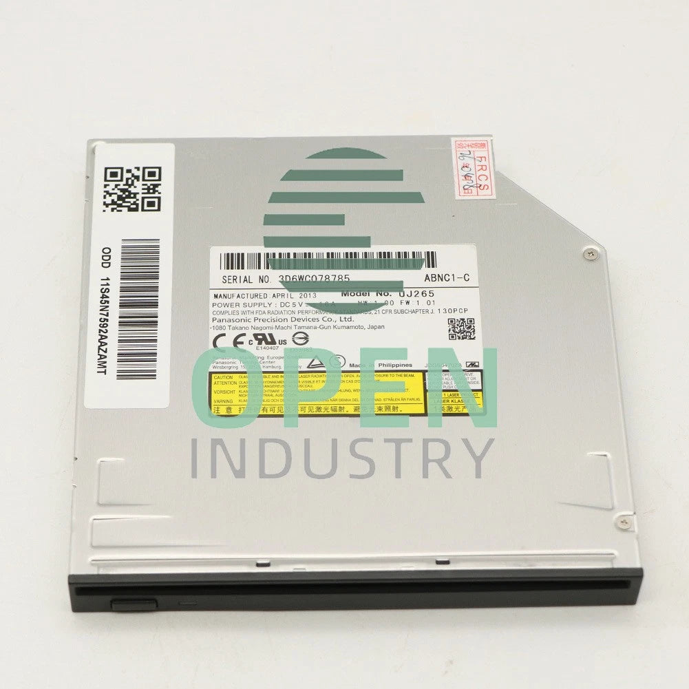 1PCS UJ265 Slot Load Blu-ray Burner Player 12.7mm SATA Optical Disc Drive