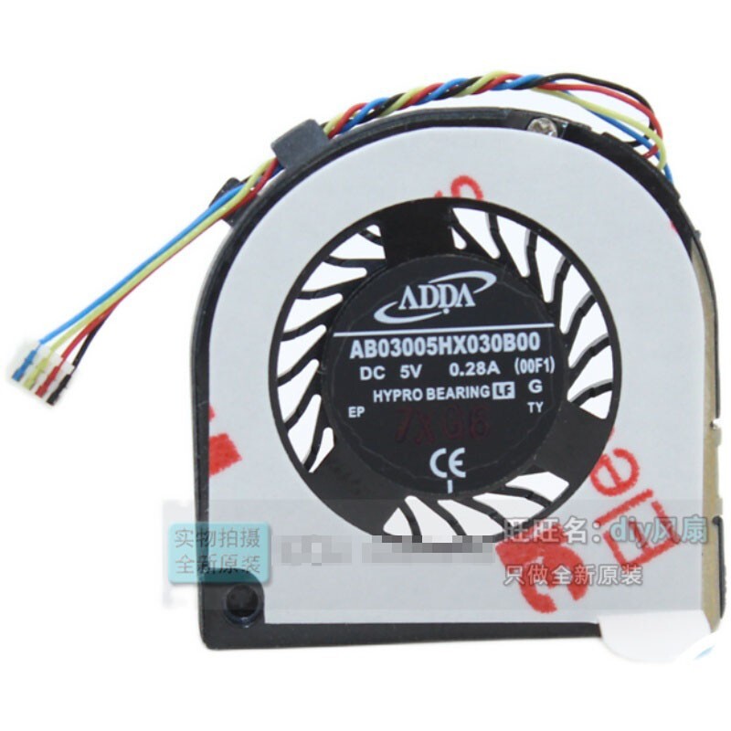 ADDA AB03005HX030B00 3003 5V 0.28A 3mm4 wire side blower fan