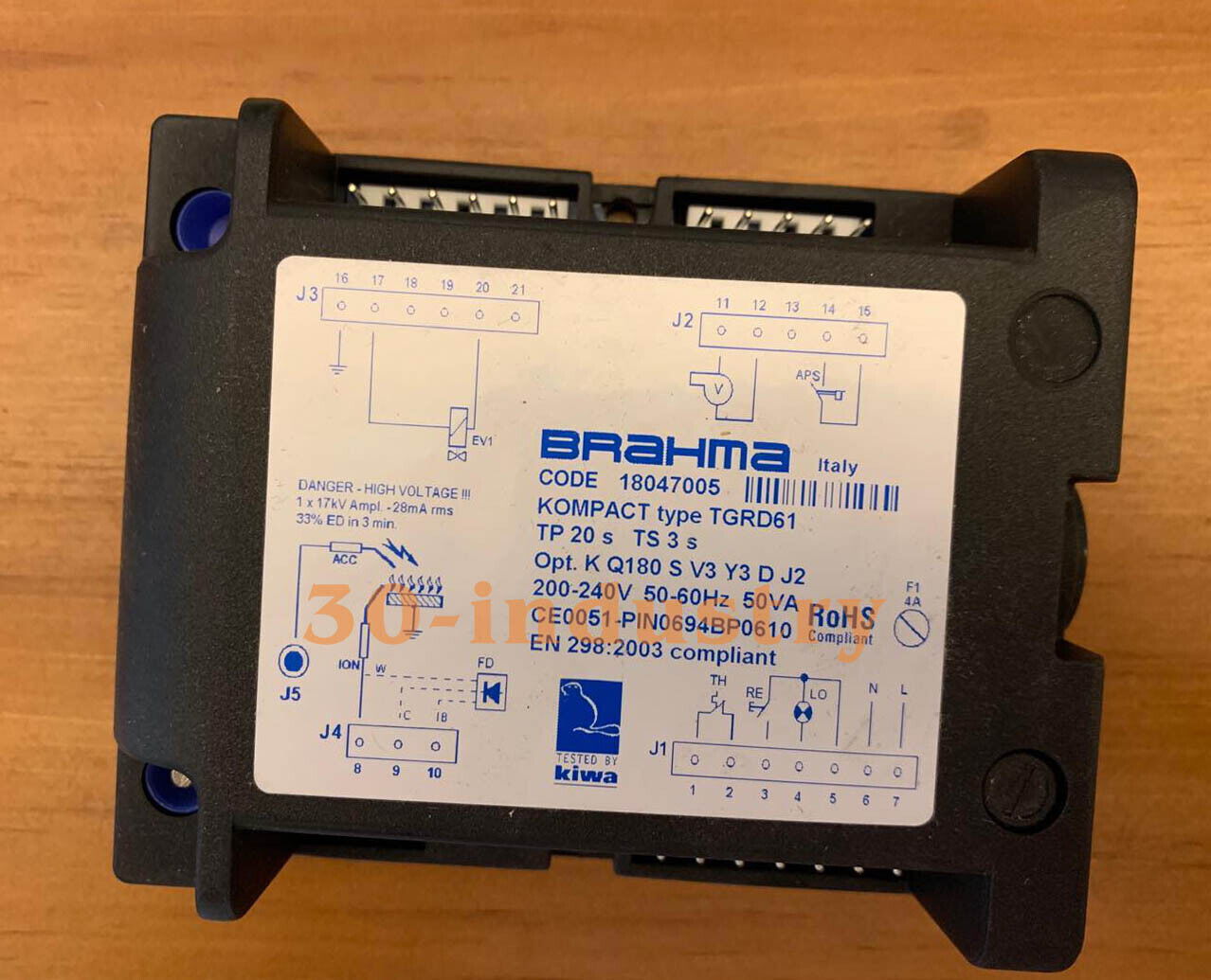 Brahma TGRD61 Burner Controller 200-240V - 1 Piece - BRAHMA