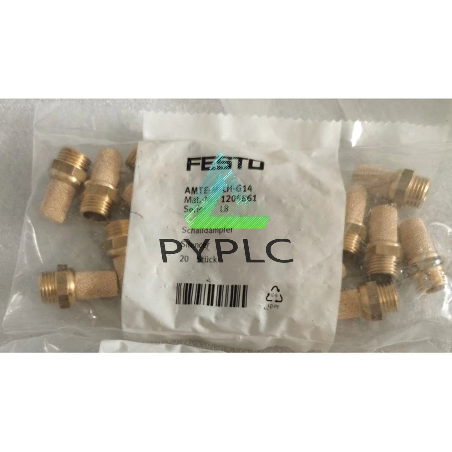 10PC FESTO AMTE-M-LH-G14 1205861 Brass Metal Muffler Quality assurance