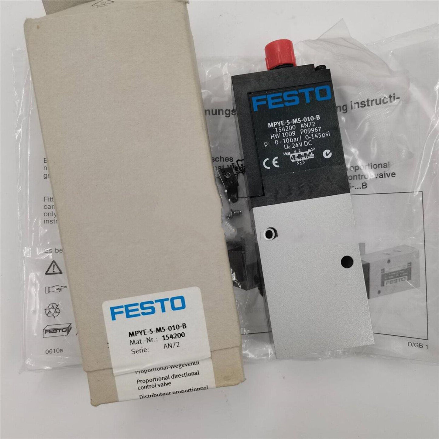 Festo MPYE-5-M5-010-B 154200 Proportional Valve for Precise Control - FESTO