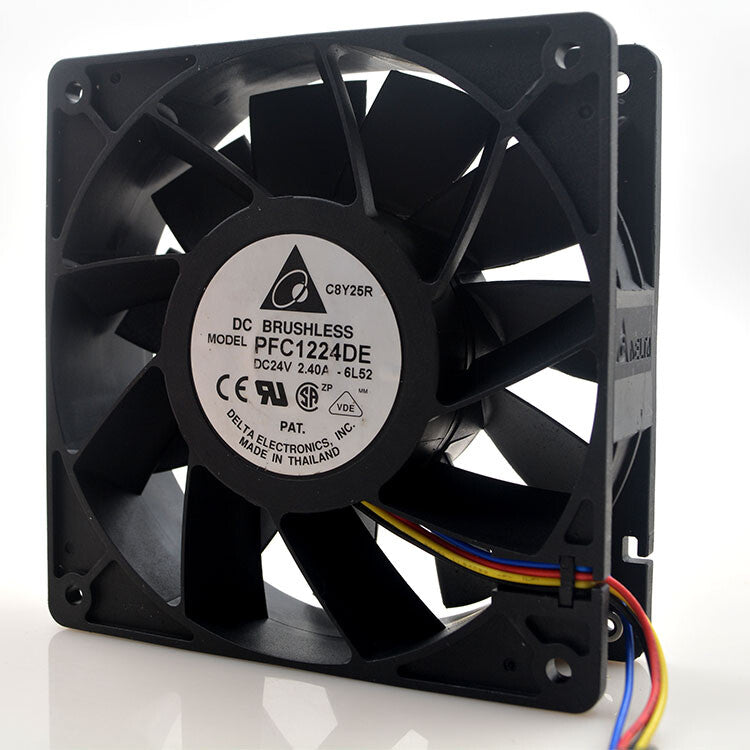 1pcs Delta PFC1224DE 24V 2.40A 12038 12CM inverter cooling fan