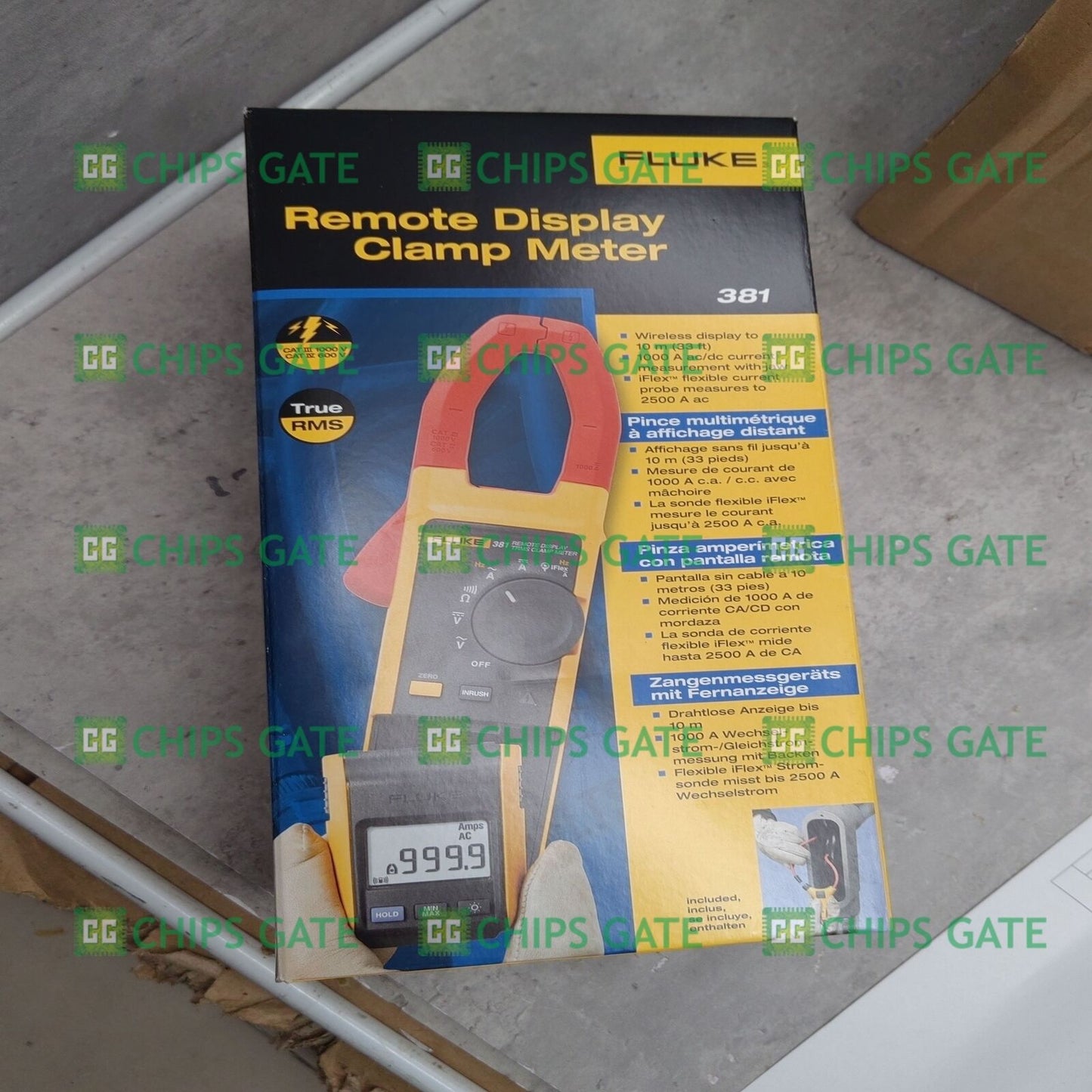 new 1PCS Fluke 381 F381 Remote Display True Rms Ac/Dc Clamp Meter With Iflex 6 - FLUKE