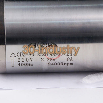 220VAC GDZ-80-2.2B CNC Water Cooling Spindle Motor for Engraving - KOEED