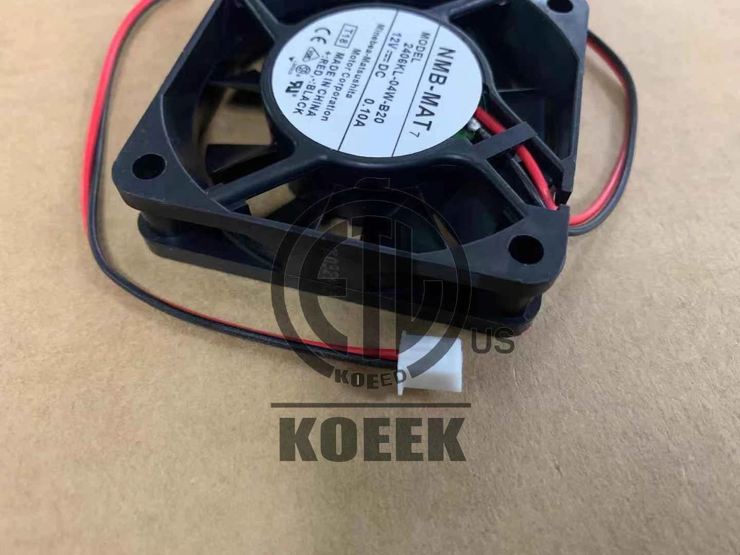 1PC NMB-MAT 2406KL-04W-B20 6CM 12V 0.10A 2-wire silent cooling fan