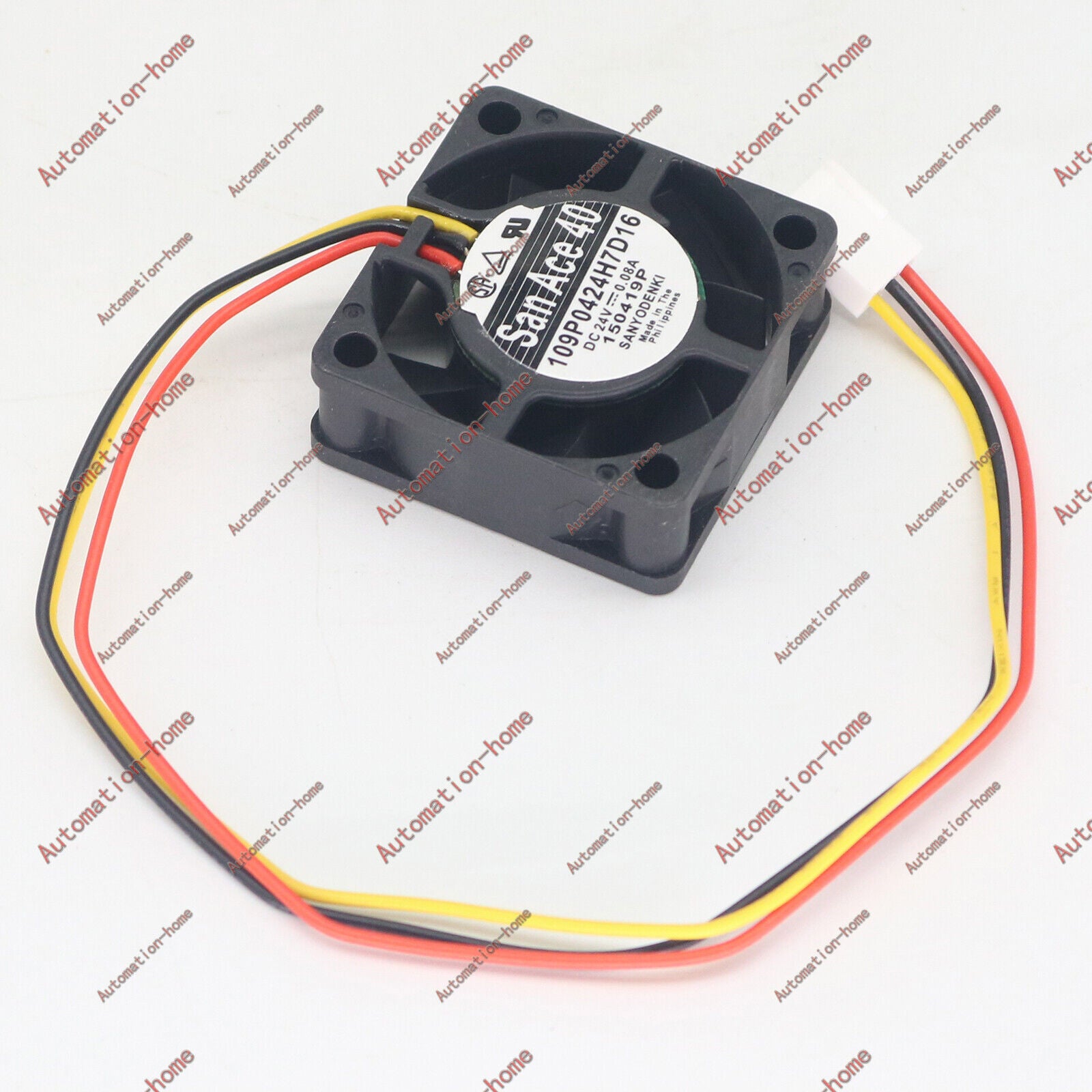 1pc SANYO 109P0424H7D16 DC24V 0.08A 40x15mm 3pin axial flow cooling - SANYO