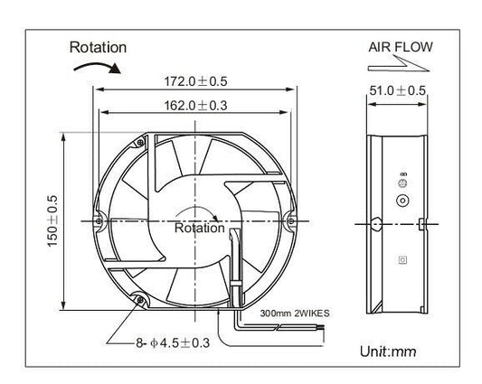 new Taiwan Sanxie FP-108EX-S1-S 17251 220V 38W 0.22A SLEVEE Cabinet Cooling Fan - TAIWAN SANXIE
