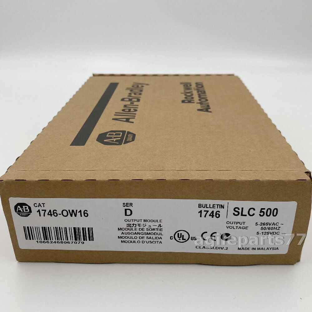 AB 1746-OW16 SLC500 SerD Output Module 1746OW16 NEW Factory Sealed TX - AB