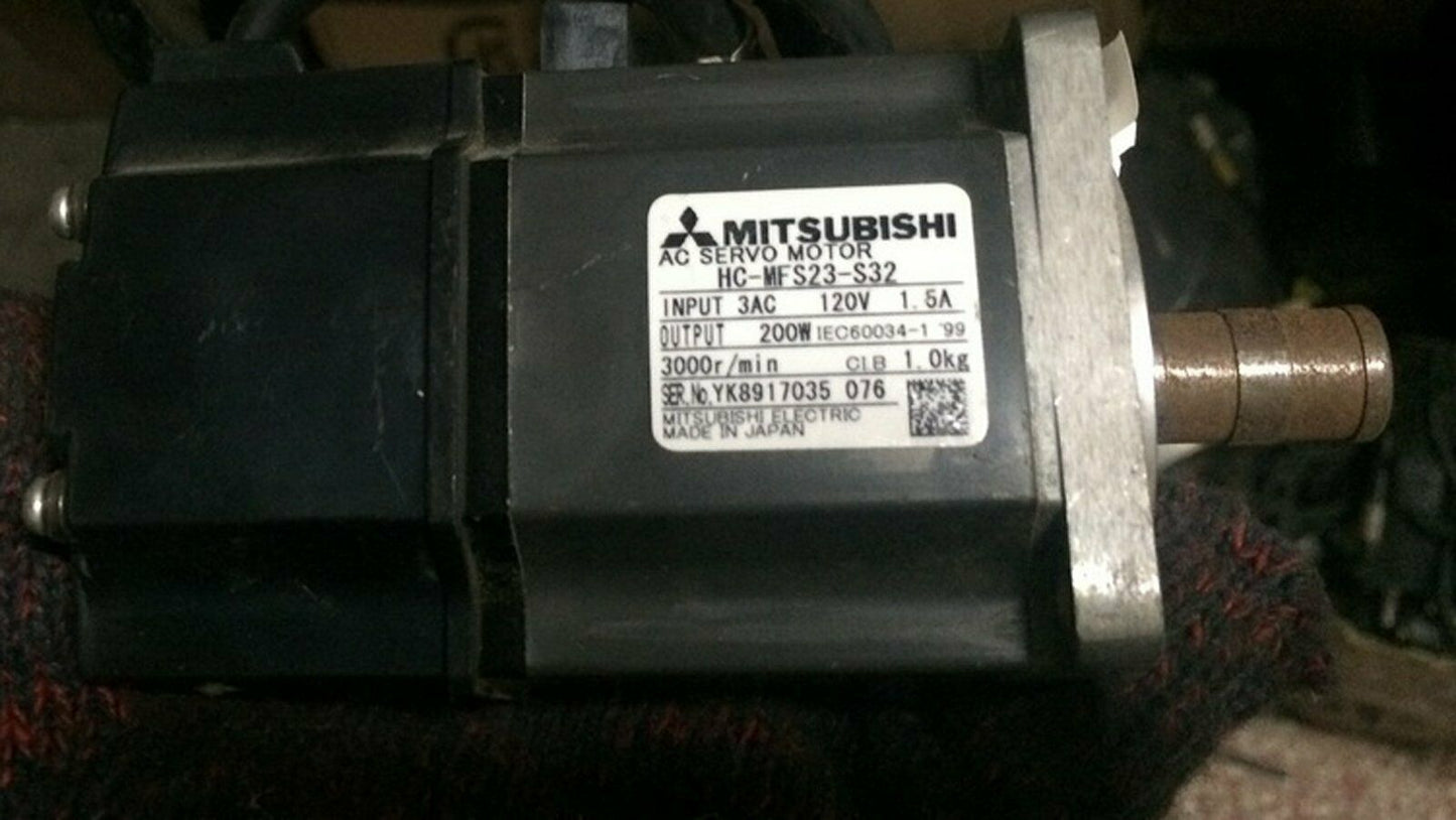 Mitsubishi servo motor HC-MFS23-S32 tested in good condition - MITSUBISHI