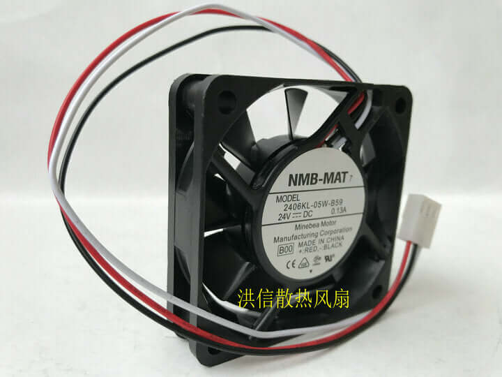 used NMB-MAT 2406KL-05W-B59 24V 0.13A 60mm 6015 Inverter cooling fan 3pin