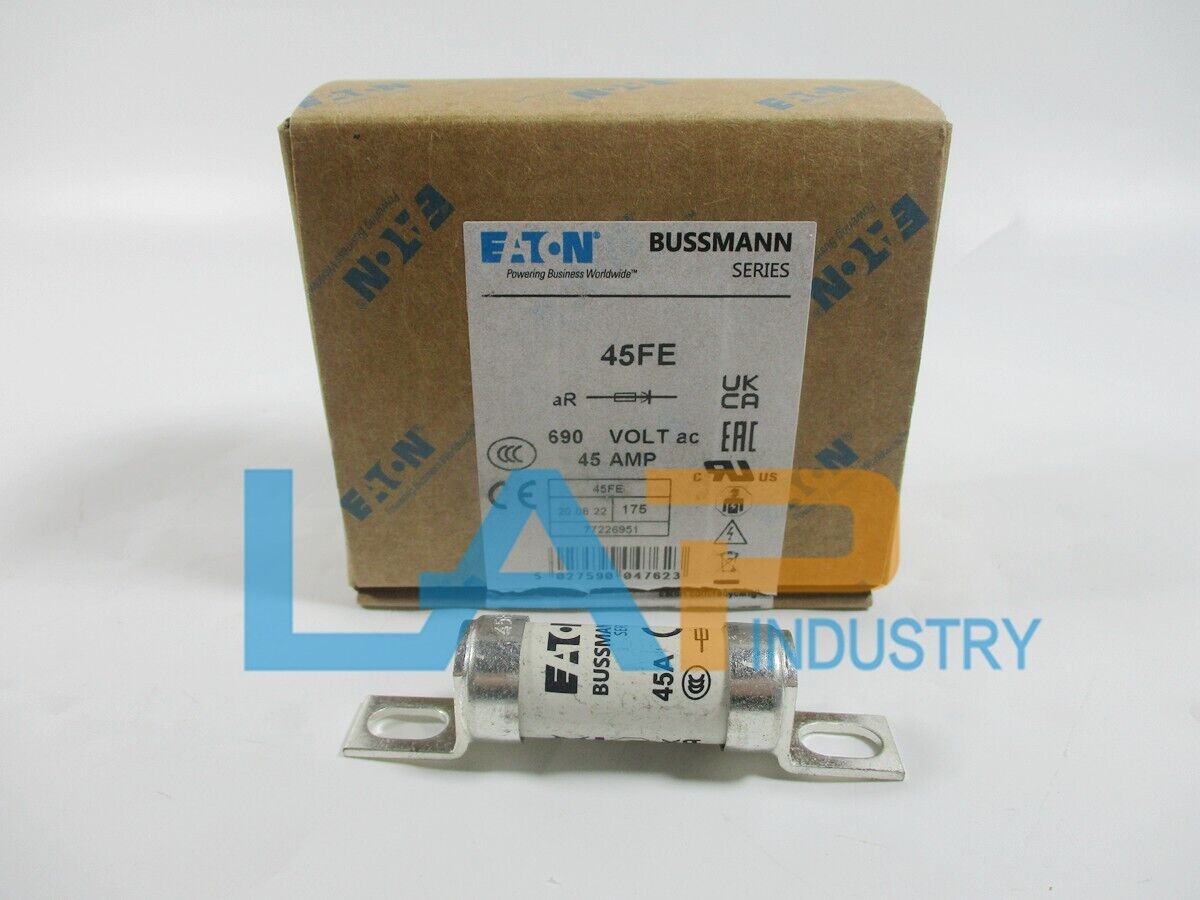 10PCS/1BOX Eaton BUSSMANN fuse HRC ceramic fuse BS88:4 690V 45A 45FE Eaton