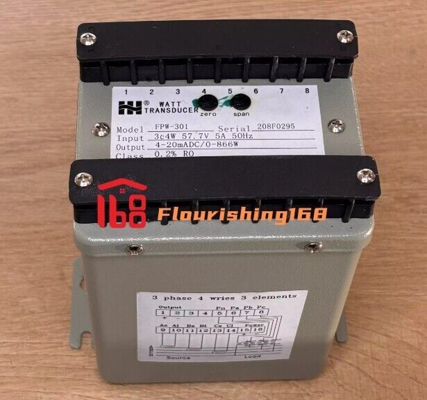1Pcs For FPW301 4-20mADC power plant current, voltage, and frequency transmitter