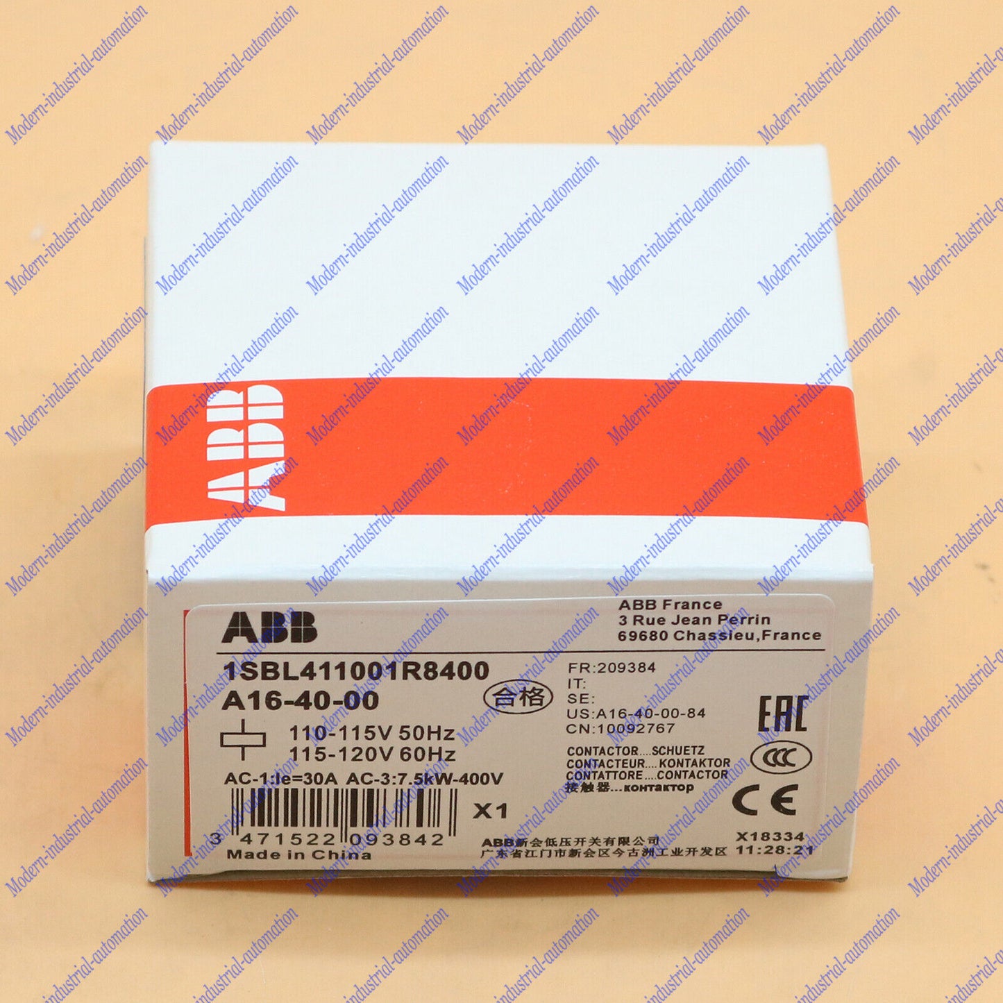 new 1P ABB Contactor A16-40-00 110V~120V Fast delivery#XR - ABB