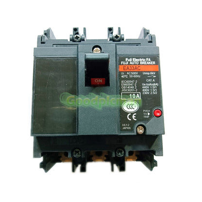 FUJI EA33AC circuit breaker 3P 10A 1Pcs/