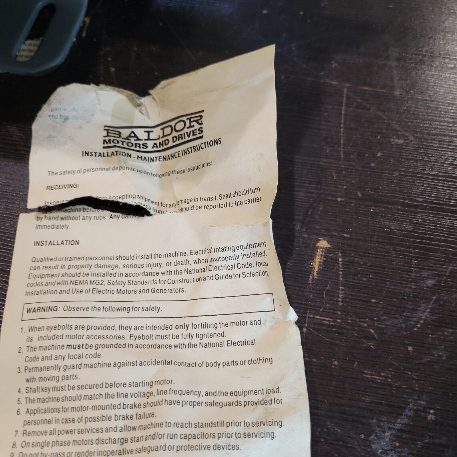 Baldor M3538 Industrial Control System – Professional Automation Solutions - BALDOR