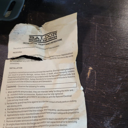 Baldor M3538 Industrial Control System – Professional Automation Solutions - BALDOR