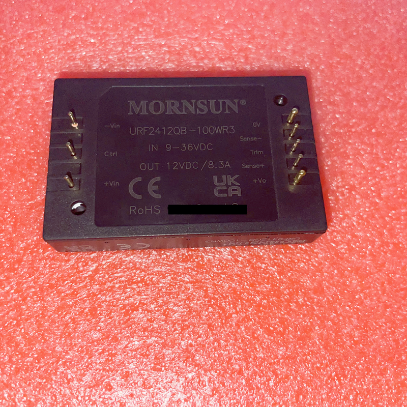 new 1pcs MORNSUN URF2412QB-100WR3 DC-DC Power Module 24V to 12V 8.5A 100W with base