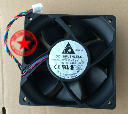 1pcs Delta AFB1212VHE-8K1P 12V 0.90A 12CM 12038 4-wire PWM cooling fan