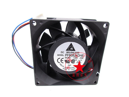 Delta PFB0824DHE fan 24V 8cm 1.63A 3pin 8038 PWM 80*80*38mm 8800RPM