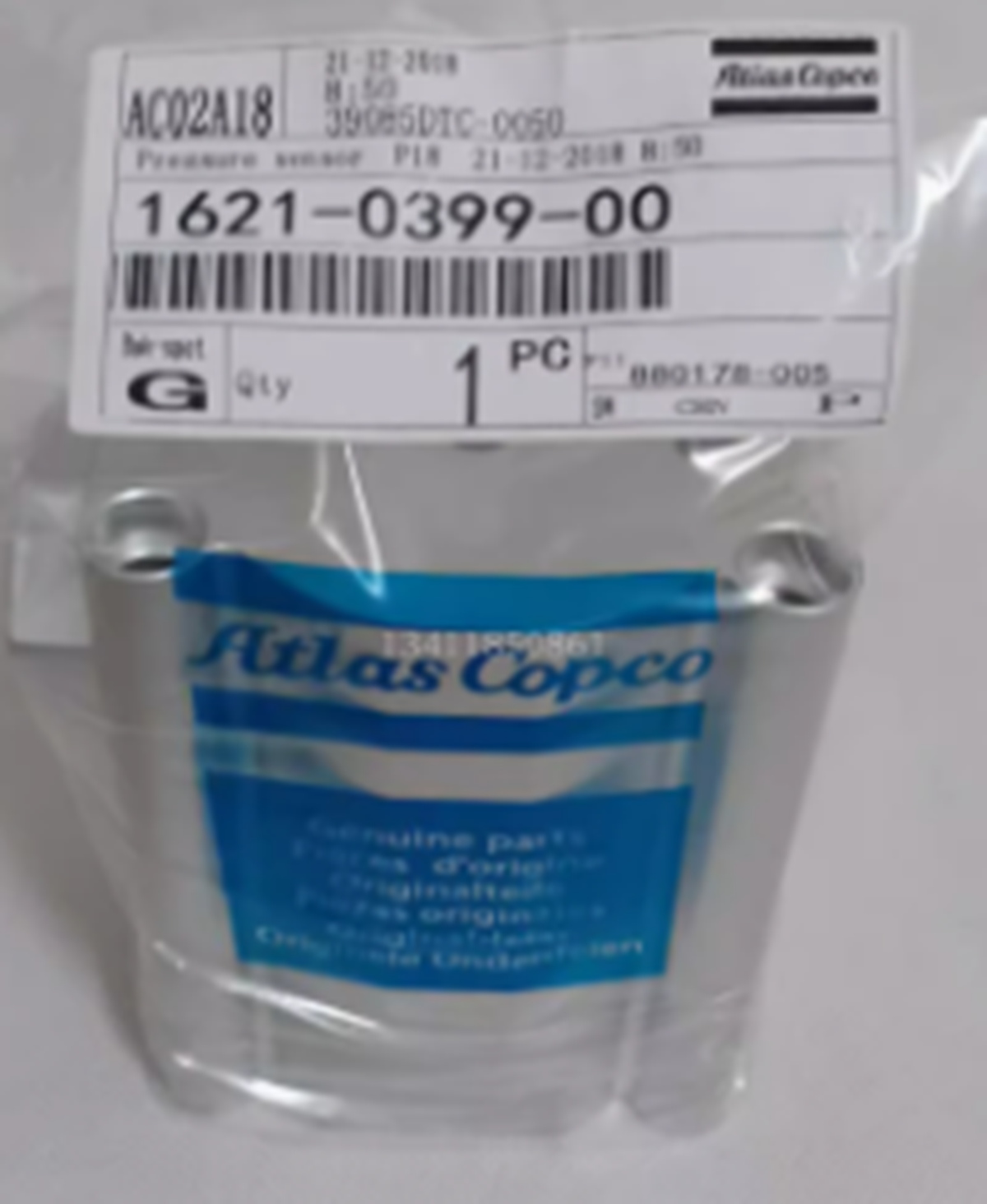 ATLAS COPCO 1621-0399-00 Air Compressor Pressure Regulator - ATLAS COPCO