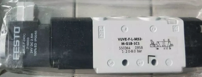 new FESTO VUVE-F-L-M52-M-G18-1C1 PLC Pneumatic Solenoid Valve - FESTO