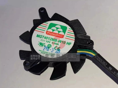 1PCS MGT4012MB-W10 4010 DC12V 0.09A 4CM Quad-Pin PWM Dual Balloon Silent Cooling