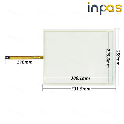 new For 6AV7843-0BF10-0CB0 6AV7 843-0BF10-0CB0 Touch screen glass +Protective flim