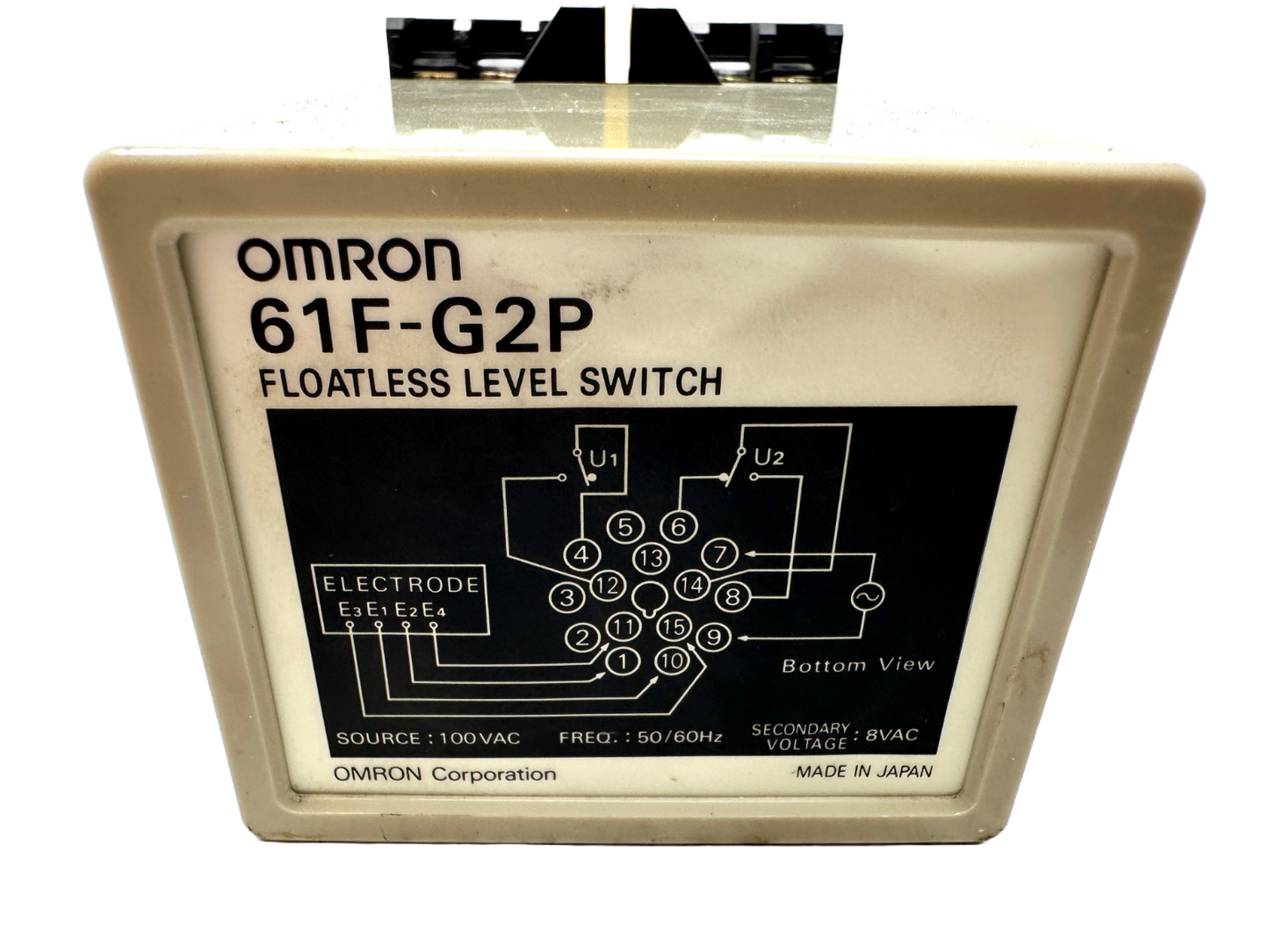 used Omron 61F-G2P Level Switch - OMRON