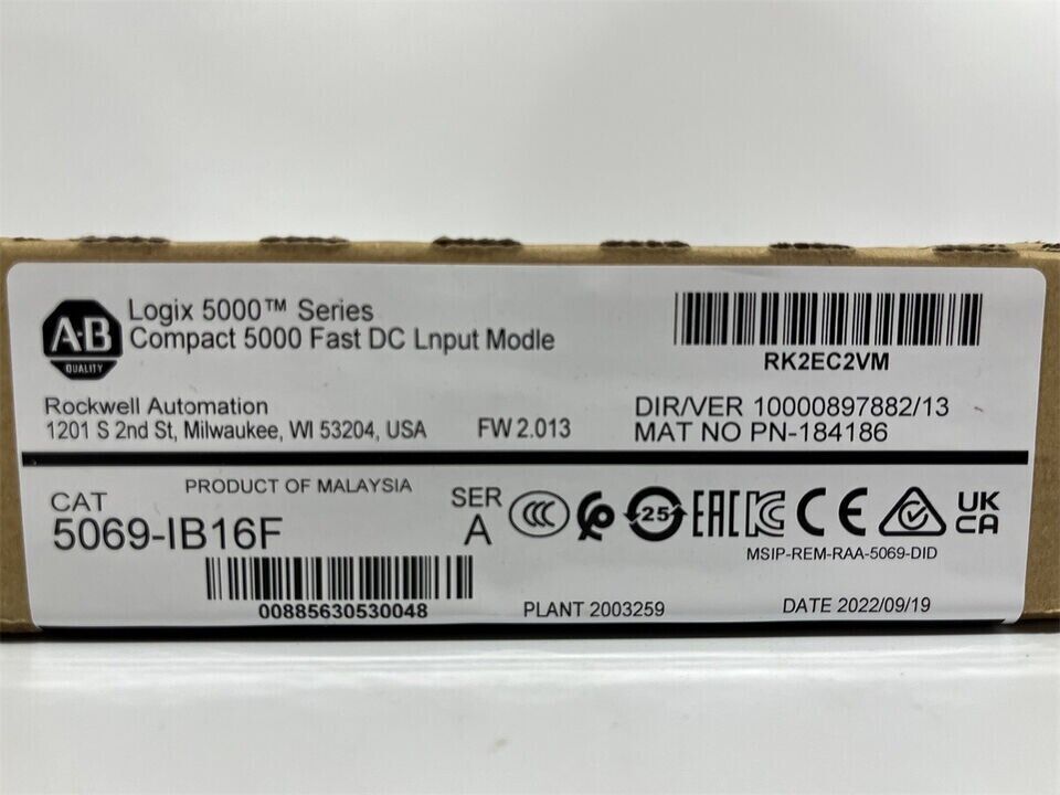 Allen-Bradley AB 5069-IB16F SER Compact Input Module - ALLEN-BRADLEY