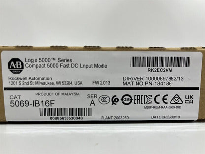 Allen-Bradley AB 5069-IB16F SER Compact Input Module - ALLEN-BRADLEY