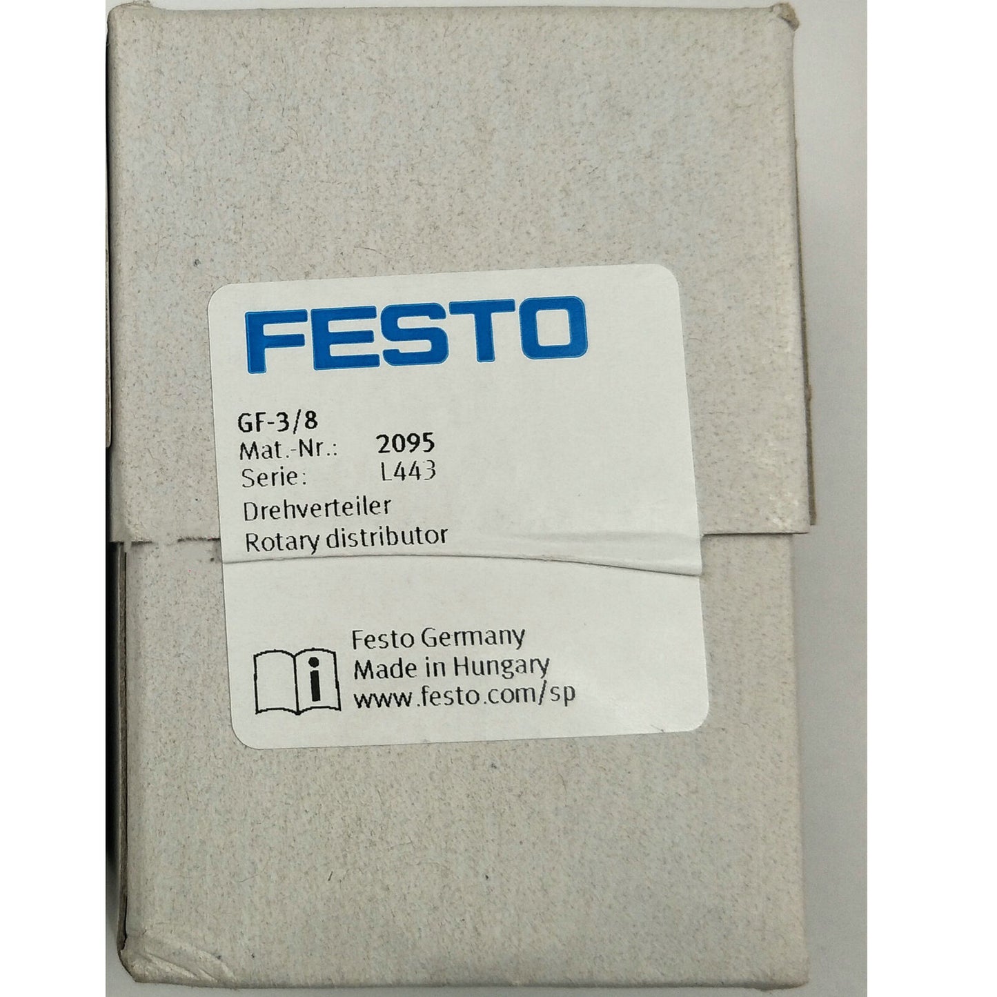 FESTO ROTARY DISTRIBUTOR GF-3/8 2095 - FESTO