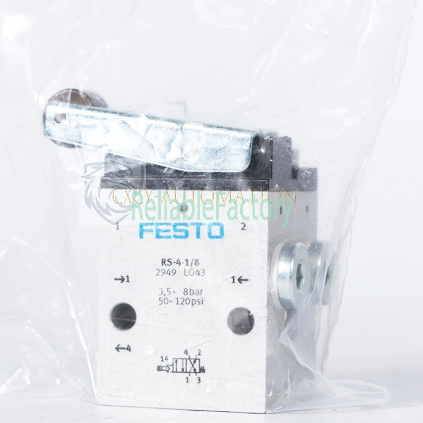 FESTO RS-4-1/8 2949 Roller Lever Valve 1Pcs.