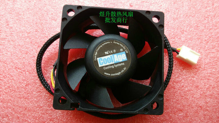 Cool Age DC12V 0.14A 60*25MM Power Supply 6CM Silent Cooling Fan - COOL AGE