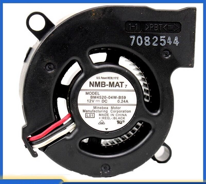 NMB-MAT BM4520-04W-B59 DC12V 0.24A 45x45x20mm 3-Wire Turbo Cooling Fan